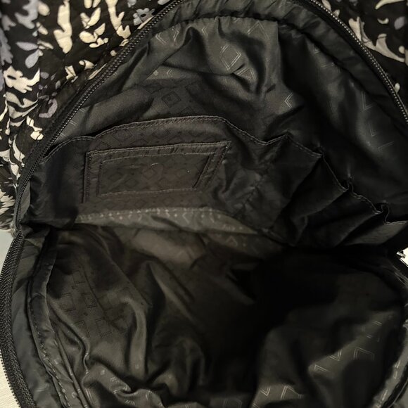 Vera Bradley Black and White Patterned Backpack - Picture 3 of 7